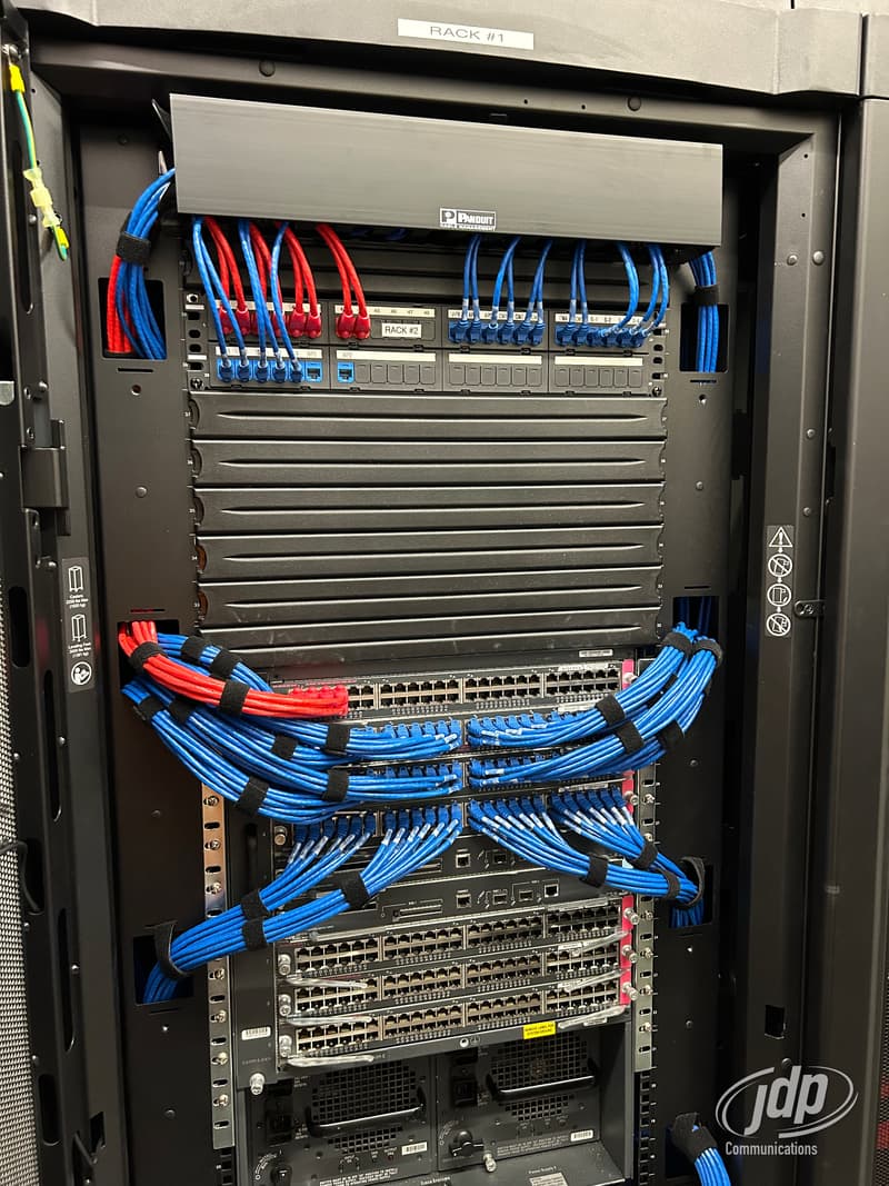 Communications room rack build by JDP